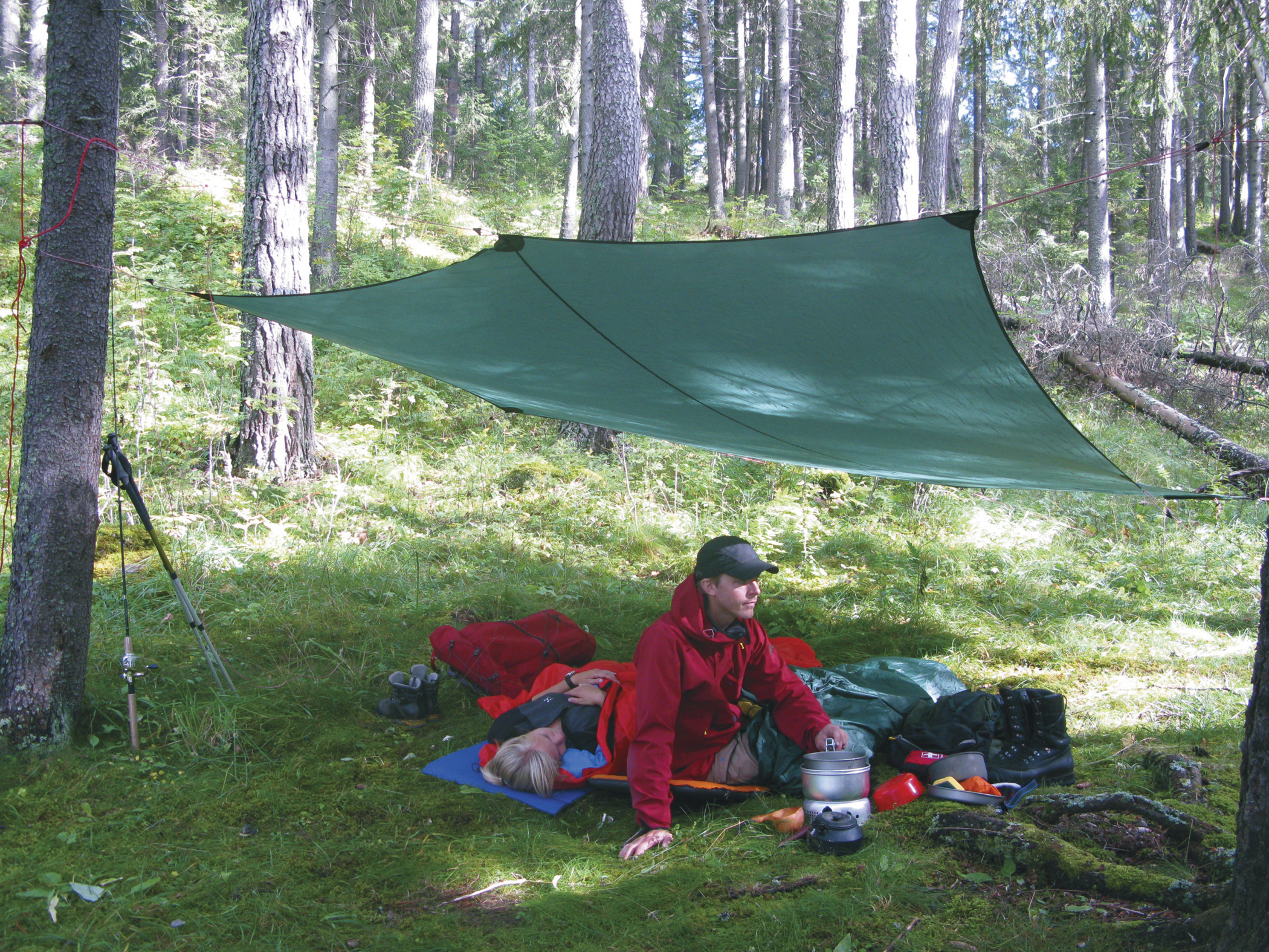Hilleberg Tarp 5 - Minimalist tarp - Green - Backpackinglight.dk
