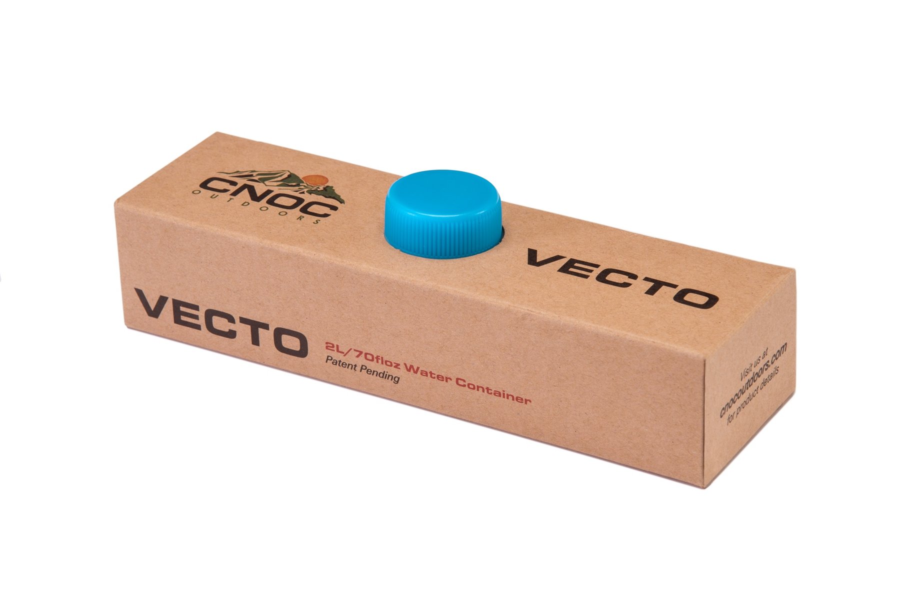 CNOC outdoors Vecto 2L contenedor de agua plegable 28mm - Azul - 5