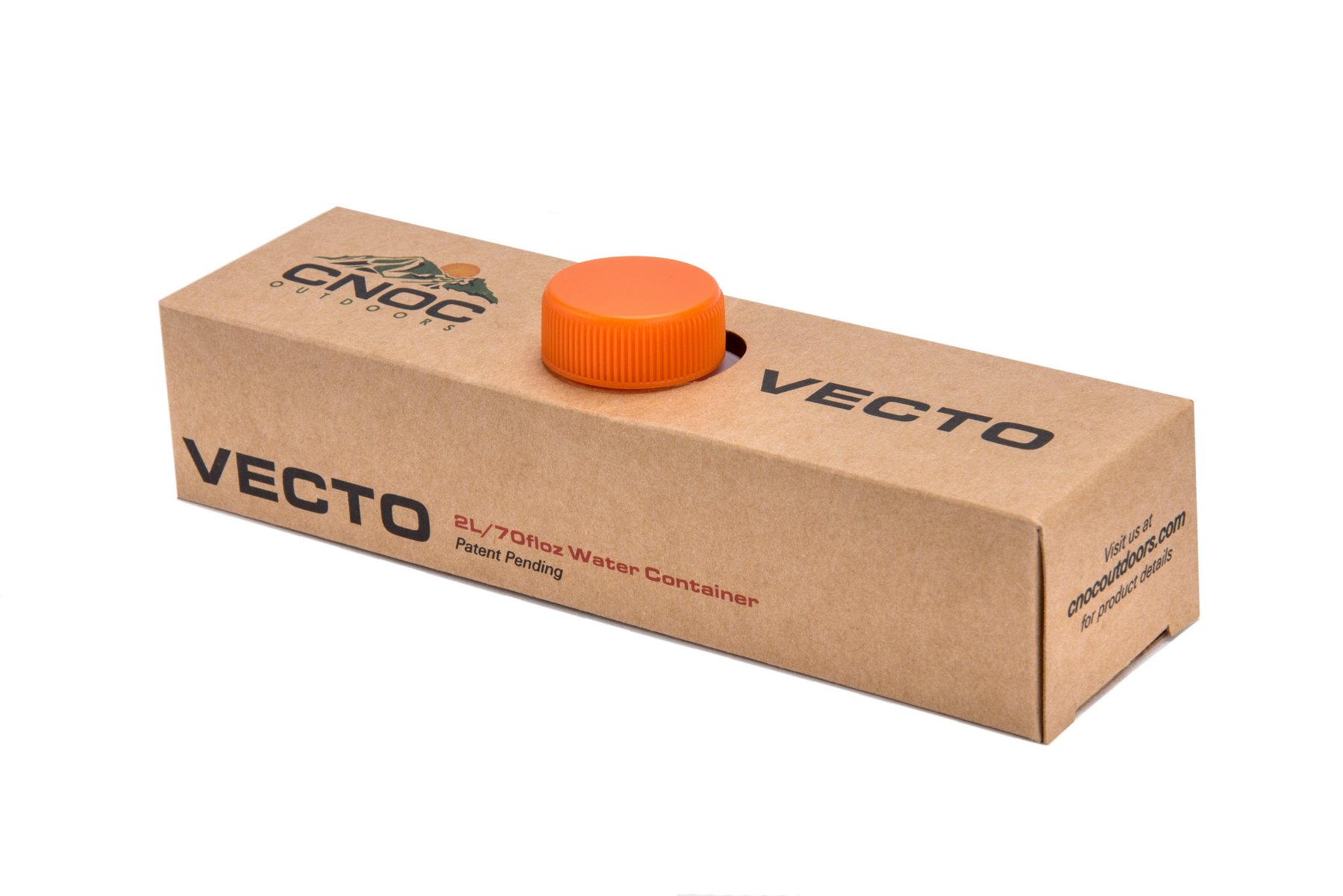 CNOC outdoors Vecto 2L  hopfällbar vattenbehållare 28mm  - Orange - 4