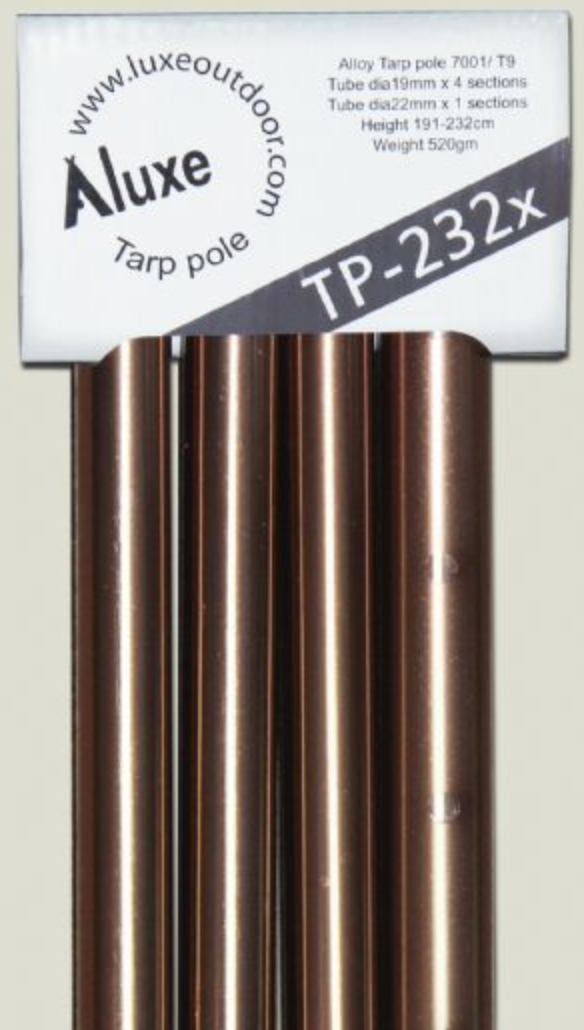 Ylellinen ulkokäyttöön tarkoitettu metalliseos pressutanko 110-163 cm - 3