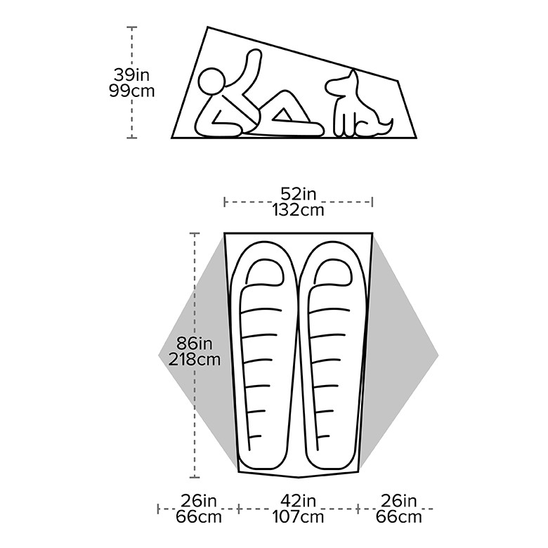 Big agnes Tiger Wall UL2 Solution Dye Backpackinglight