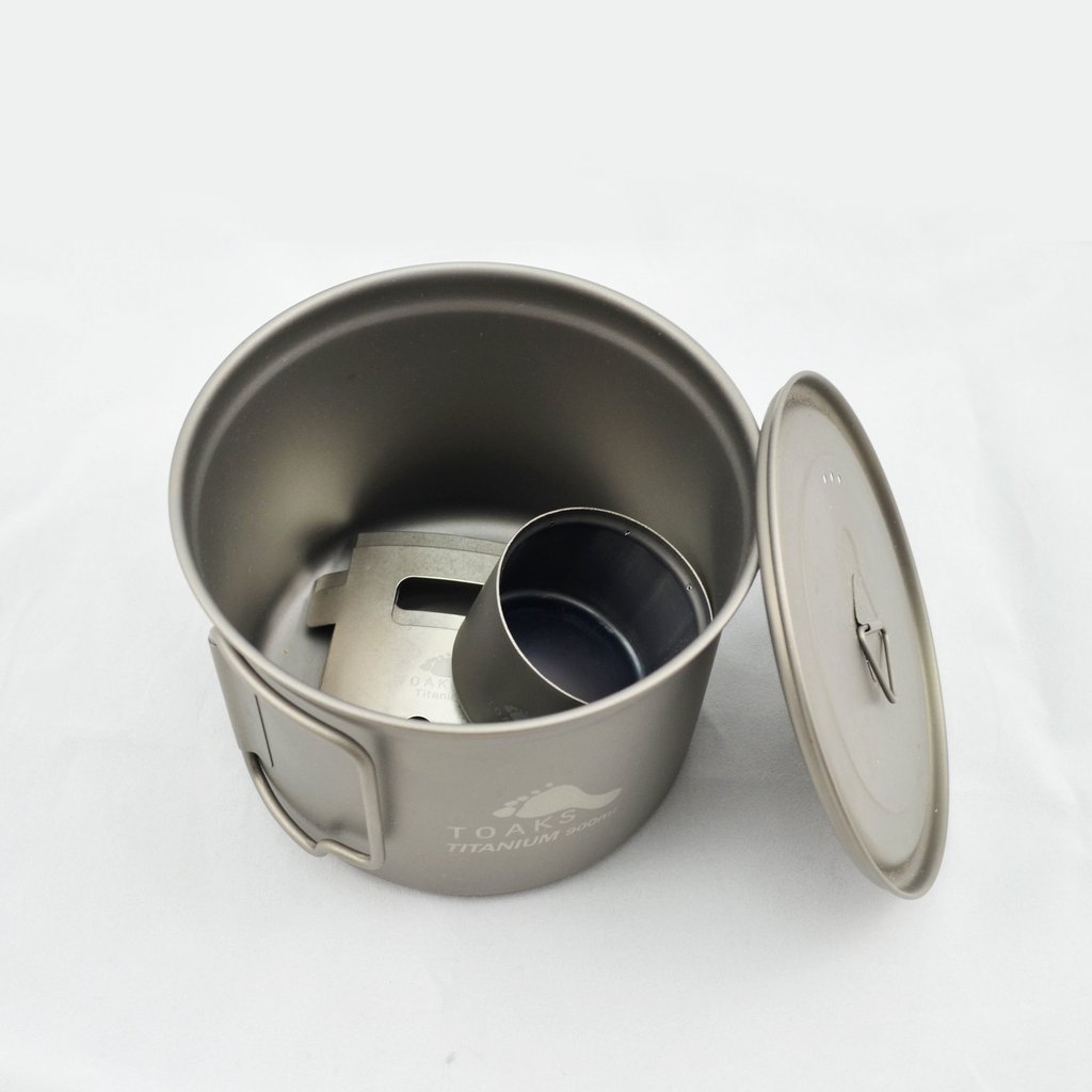 TOAKS Titanium Alcohol Stove and 900ml Pot Cook System ...