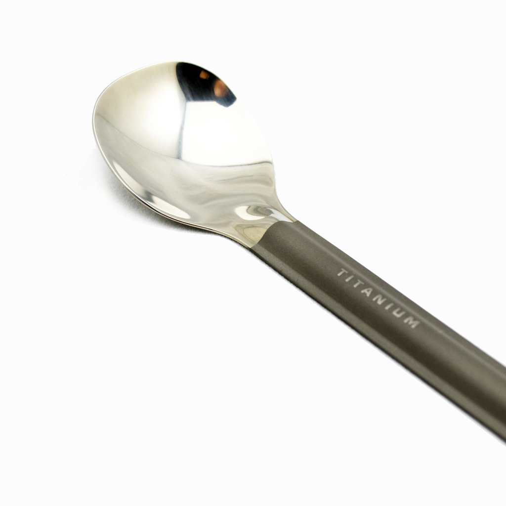 TOAKS Titanium Long handle Spoon with polished bowl - 3