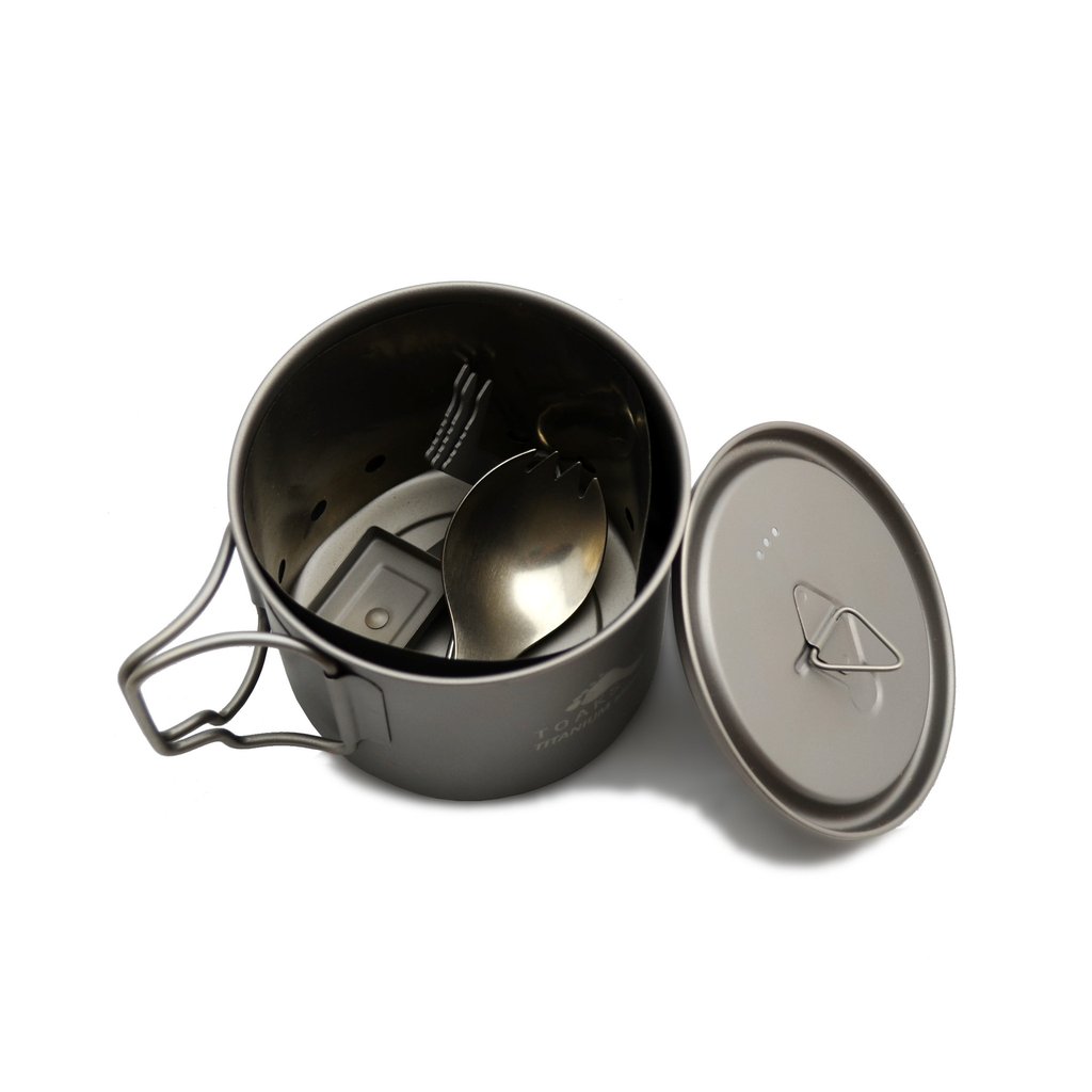 Sistema de cocción de combustible sólido TOAKS Ultralight Titanium - 2