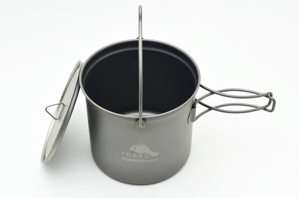 TOAKS Titanium 1100 ml Pot with bail handle - 2