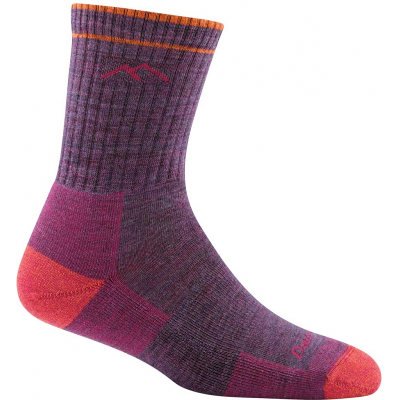 Darn Tough Hiker Micro Crew Cushion Mujer (1903) Plum Heather