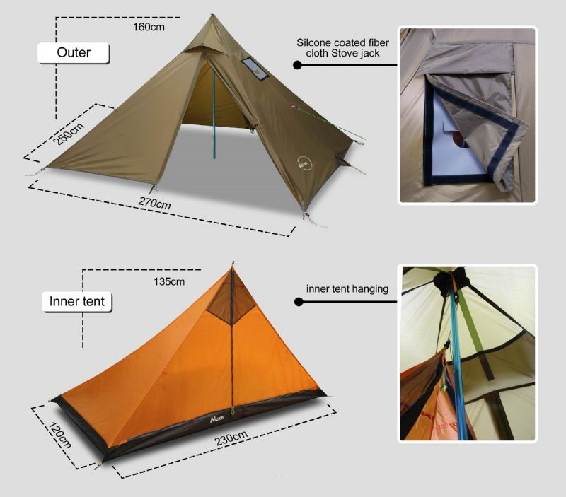 Luxe outdoor Minipeak XL Pyramid 