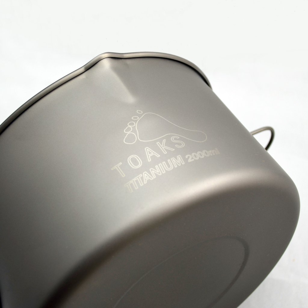 Toaks TI 2000ml pot with bail handle - 5