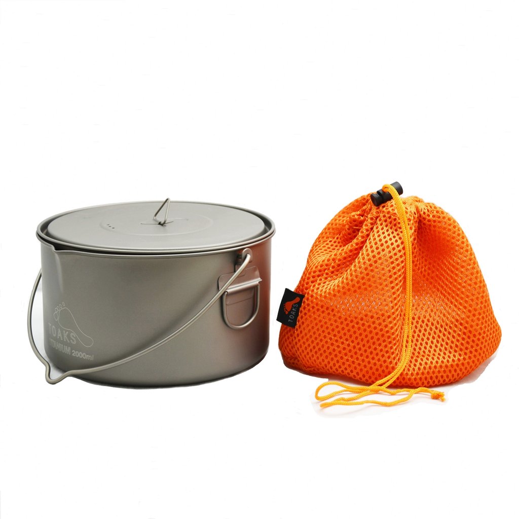 Toaks TI 2000ml pot with bail handle - 6