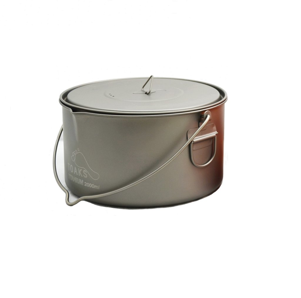 Toaks TI 2000ml pot with bail handle