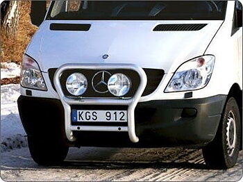 X-rack Mercedes Sprinter 07-13 Extraljusfäste (frontbåge) för 2st lampor