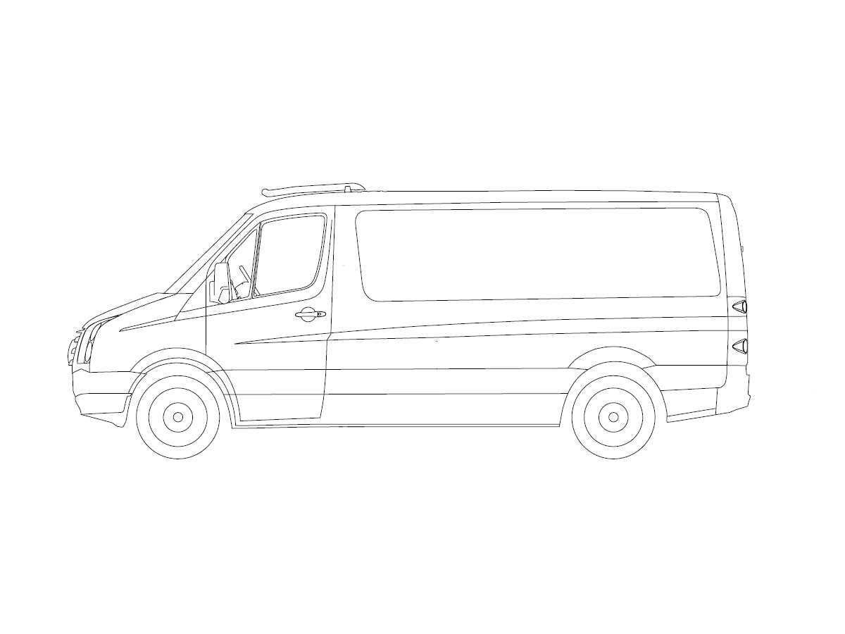 T-RACK front roof arch Mercedes Sprinter H1 Double Cab 07-  - 3