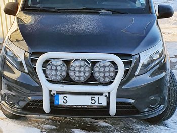 X-RACK Mercedes Vito/V-Class 20-23 front bar for 2pcs auxiliary lights
