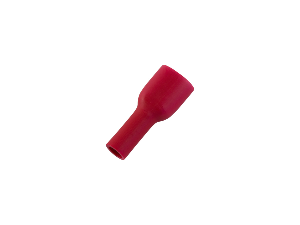 Flatstifthylsa isolerad röd 4,8x0,8mm