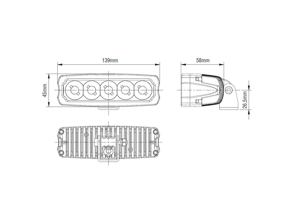 Bullboy 25W LED Bar mini Arbetslampa - 3