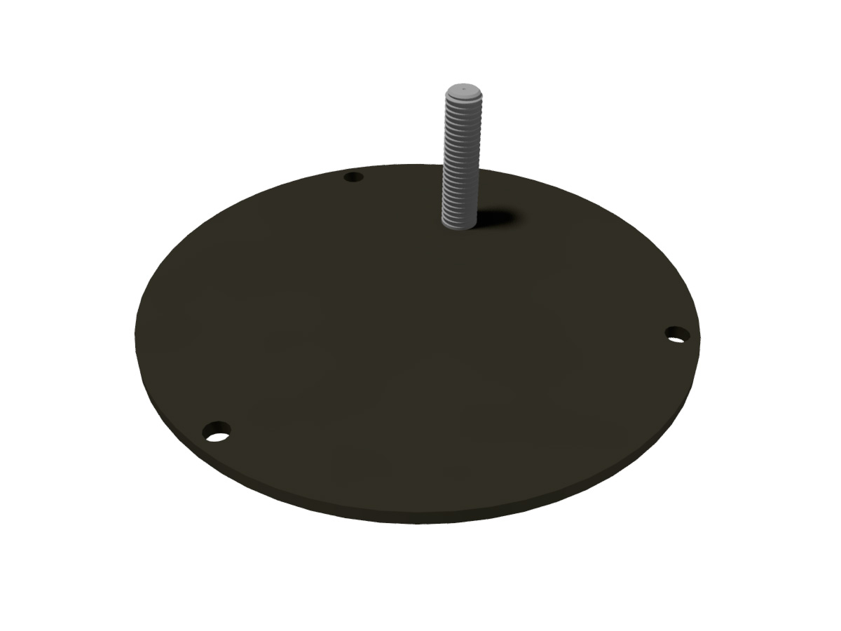 Fästplatta för Rotorljus Ø112mm