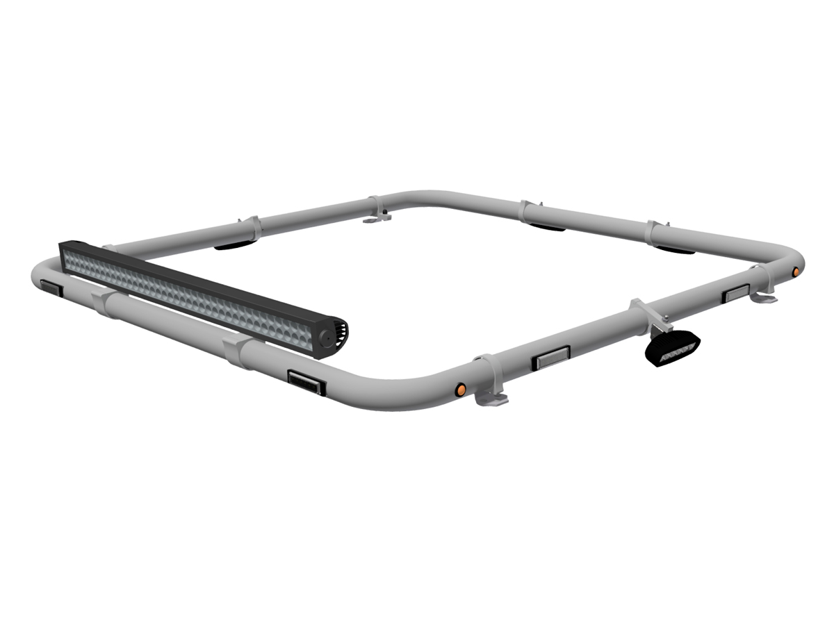 T-RACK MAXI Round roofbar Isuzu D-Max 14-20 WT-Metall Modul - 5