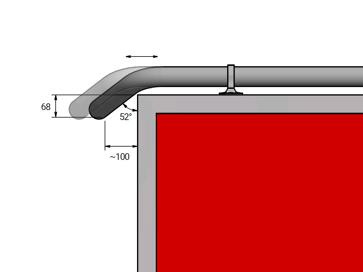 T-RACK MAXI Design roofbar Isuzu D-Max 14-20 WT-Metall Modul - 5