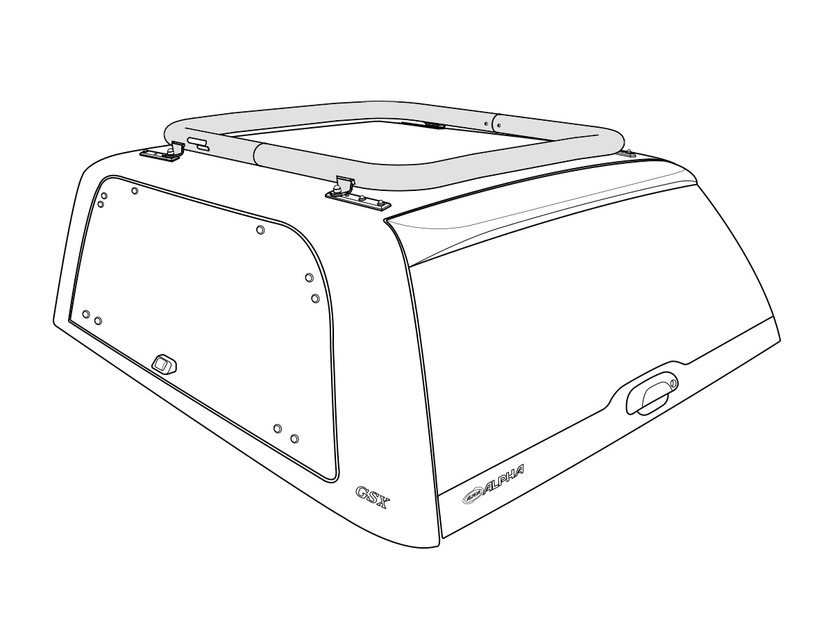 T-RACK MAXI roofbar Isuzu D-Max 14- GSX Alpha - 2