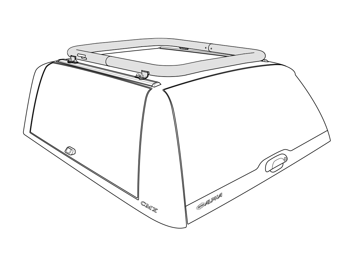 T-RACK MAXI roofbar Isuzu D-Max 21- CMX Alpha - 2