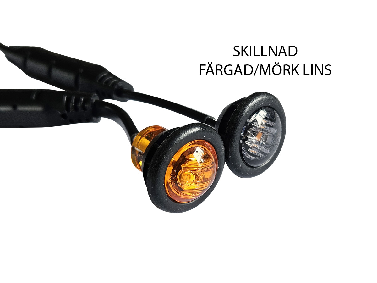 Positionsljus LED DARK Ø28mm - Orange - 2