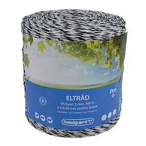 Electrical wire Pro+ 2mm White/Black 500m 6x0.30