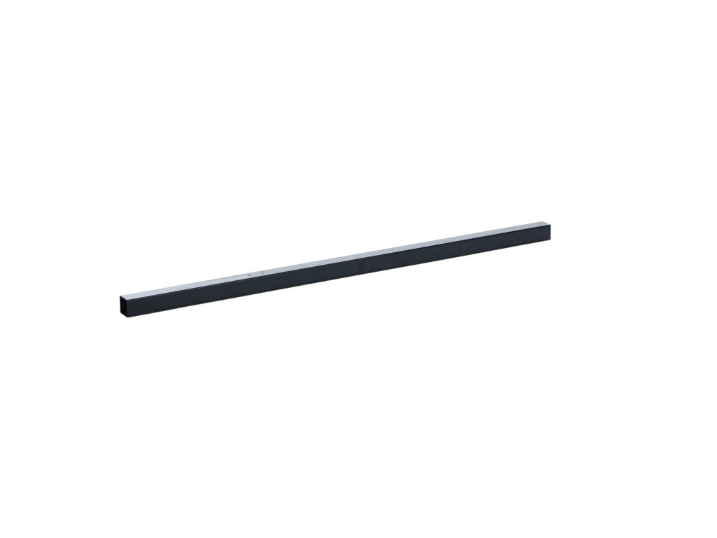 Villastaket Mellanstolpe Svart 120cm Näthöjd