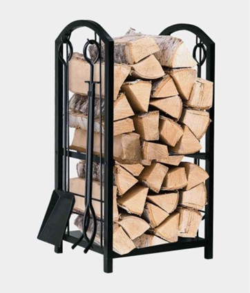 TORSBY firewood rack with tools