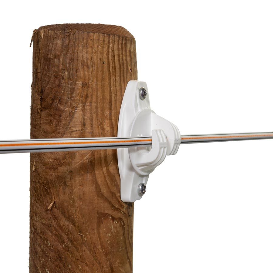 Gallagher Long-term insulator Equifence, White