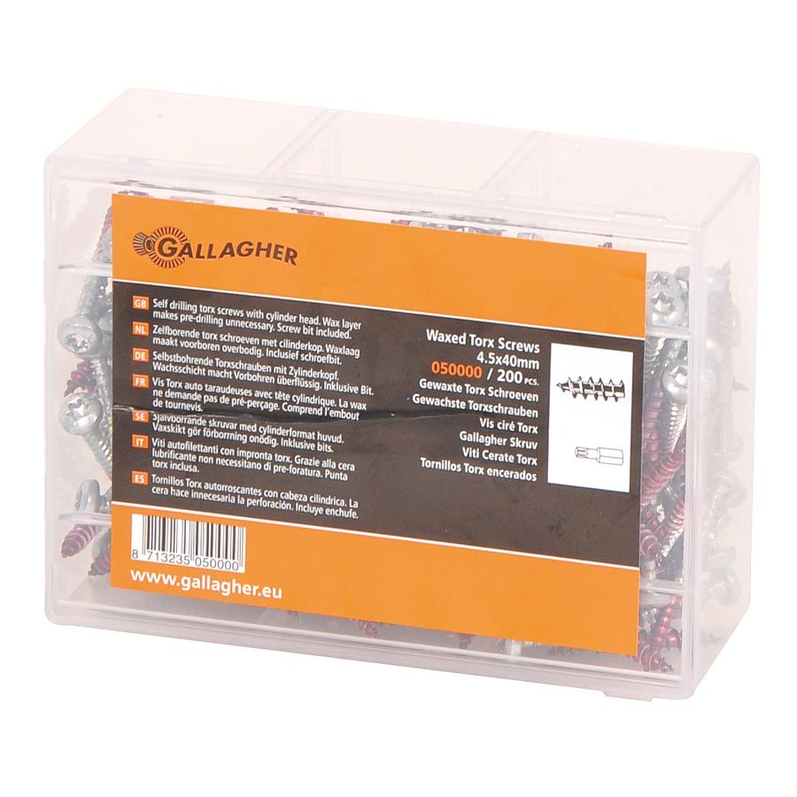 Gallagher Träskruv 4,5mm x 40mm, 200-pack - 3