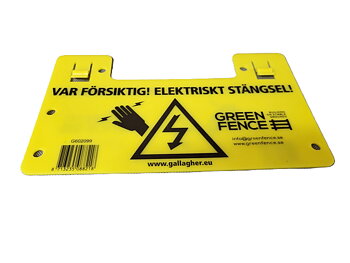 Green Fence Varningsskylt Elektriskt stängsel