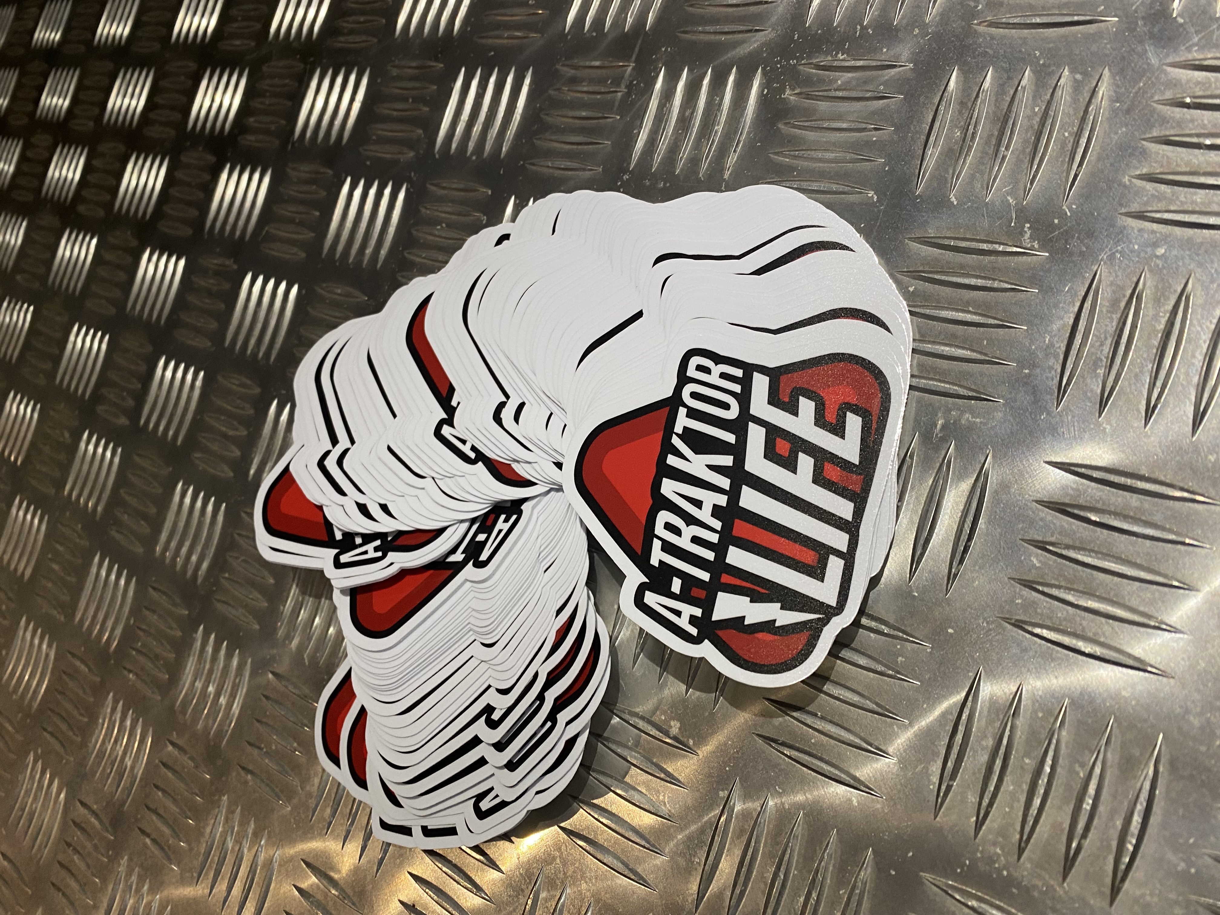 A-traktorlife 10km/h extra Sticker 8cm
