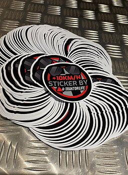 A-traktorlife Triangellogo Sticker 8cm
