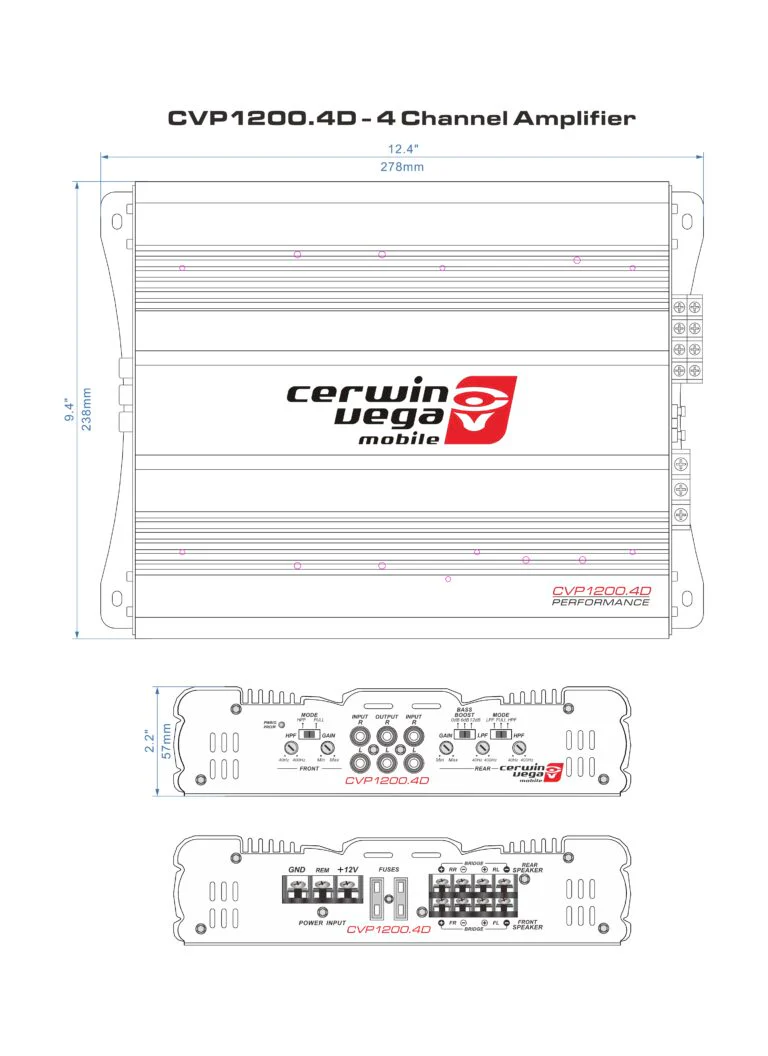 Cerwin-Vega CVP1200.4D - 3