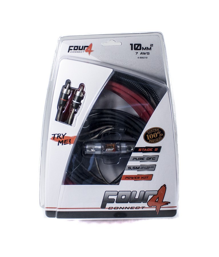 FOUR Connect 4-800210 STAGE2 10mm2 OFC-powerkit - 4