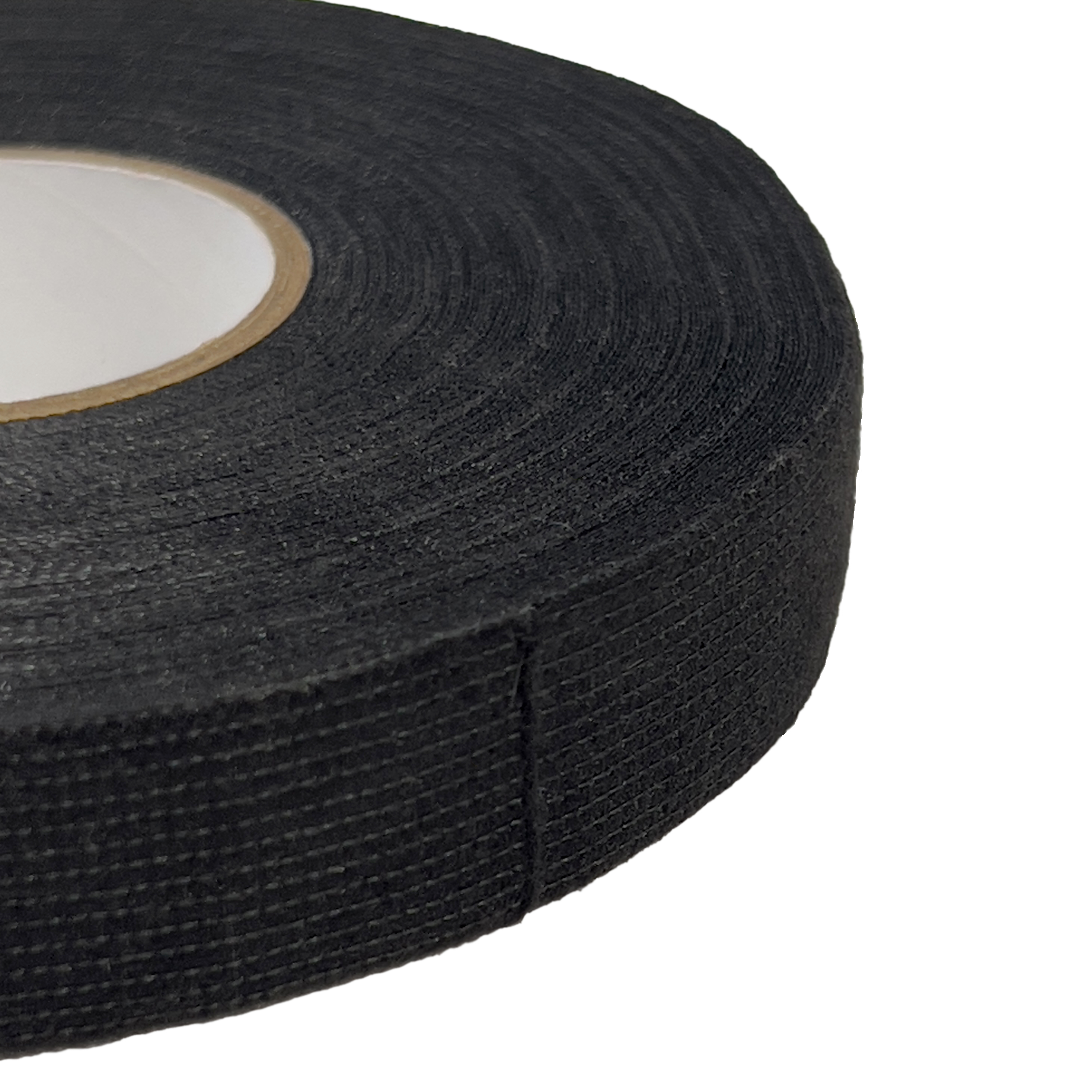 FOUR Connect PET Fleece Tape, W:19mm, L:25m/roll, black color, tearable - 2