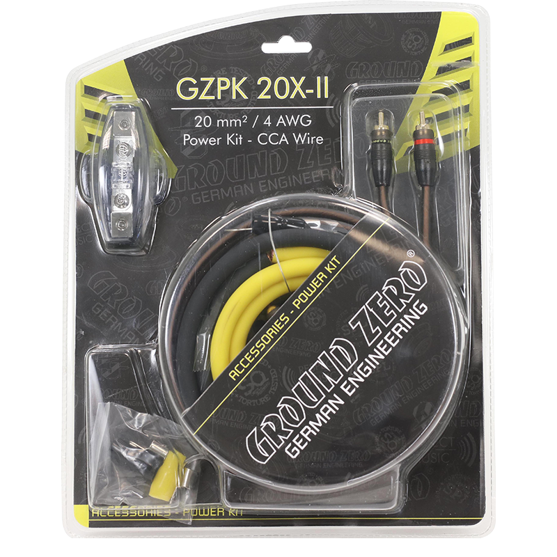 Ground Zero 20 mm2 cable kit