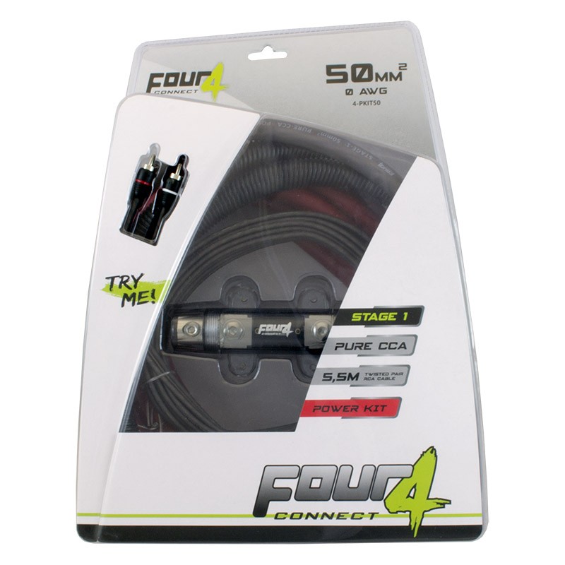 FOUR Connect 4-PKIT50 amplifier wiring kit 50mm2 - 3
