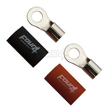 FOUR Connect 4-690918 M8 ring terminal 20mm², 1x red ja 1x black