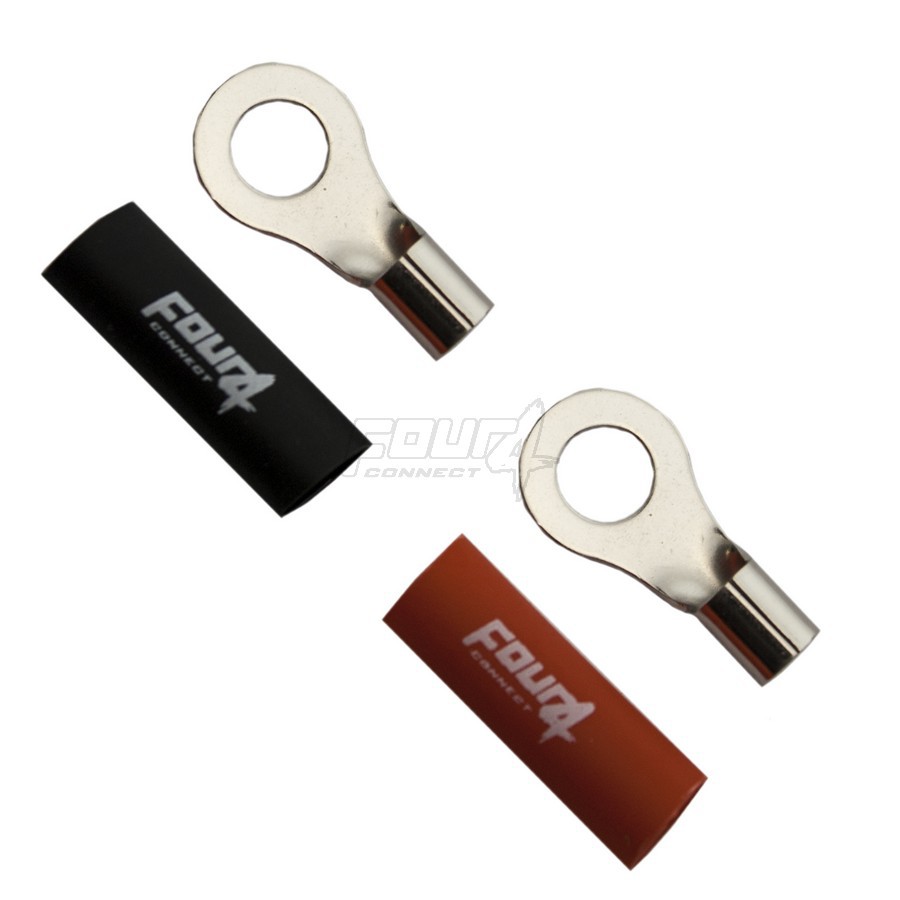 FOUR Connect 4-690917 M8 ring terminal 10mm², 1x red ja 1x black - 2