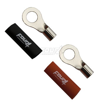 FOUR Connect 4-690917 M8 ring terminal 10mm², 1x red ja 1x black