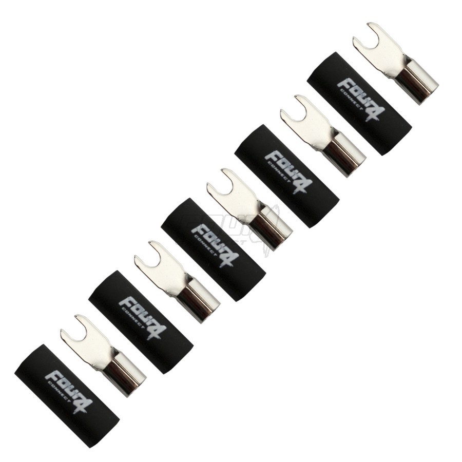 FOUR Connect 4-690836 M4 fork connector 10mm², 5x black