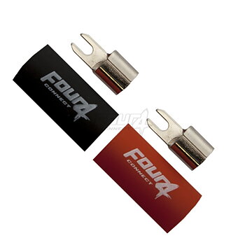 FOUR Connect 4-690813 M4 fork connector 35mm², 1xRed and 1xBlack