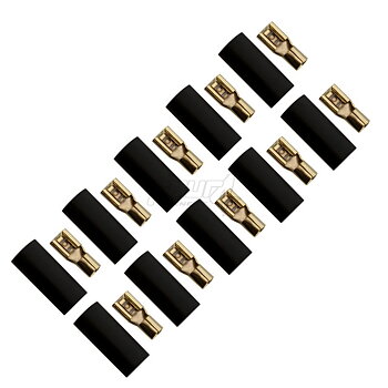 FOUR Connect 4-690736 flat connector 6.0mm², width 4.8mm, black, 10pcs