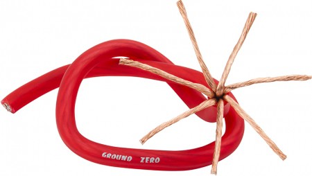 Ground Zero high quality power cable 10mm2 red 50m - 2