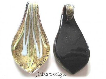 Glashänge Grön & Guld 60x19mm