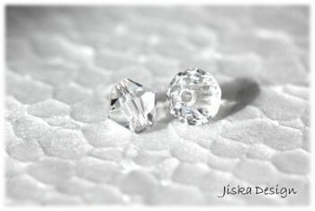 Fasetterad Bicone Crystal 6mm 10st