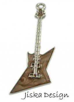 Hänge Gitarr Brun 63,5x22mm