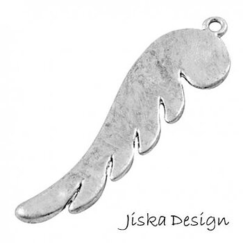 Änglavinge Silverfärgad 50x15mm