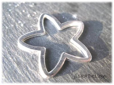 Stjärna Tibetsilver 24x25mm 10st